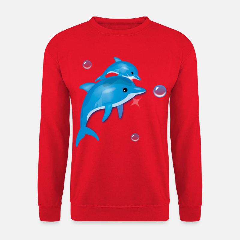 Dolphin - Unisex Pullover - Rot