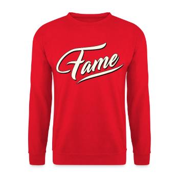fame fameous berühmt beliebt gewinner bekannt - Unisex Pullover - Rot - Vorne - Alina (178cm) & Michal (187cm)