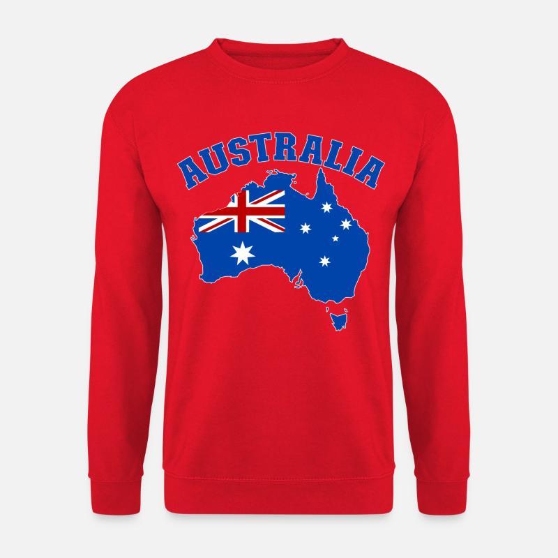 Australia Australien Flagge - Unisex Pullover - Rot