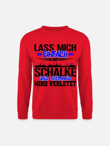 Lasst mich auf Schalke | Farbe änderbar - Unisex Pullover - Rot