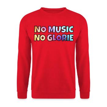 Pas de musique, pas de gloire. Pour les mélomanes * - Sweat-shirt Unisexe - rouge - Devant - Alina (178cm) & Michal (187cm)