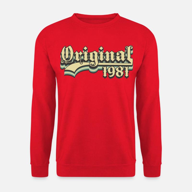 Geboren in 1981 - Unisex Pullover - Rot
