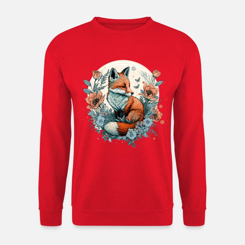 Fuchs - Unisex Pullover - Rot