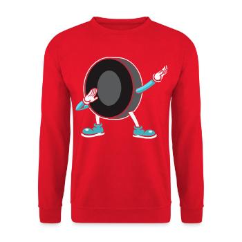 Eishockey - Unisex Sweatshirt - red - Front - Alina (178cm) & Michal (187cm)