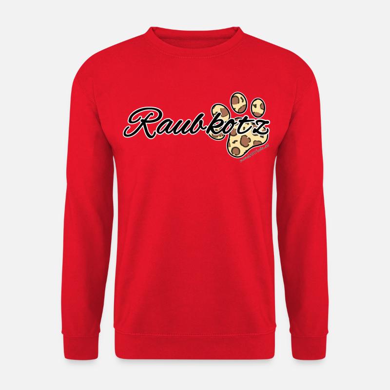 Raubkotz - Raubkatze, Österreichischer Dialekt - Unisex Pullover - Rot