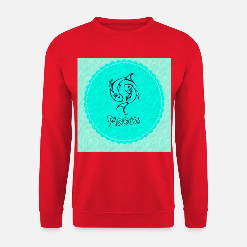 pisces - Unisex Sweatshirt - red