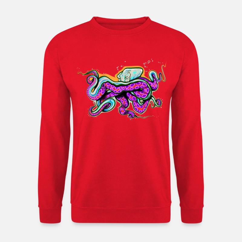 Octopus - Unisex Sweatshirt - red