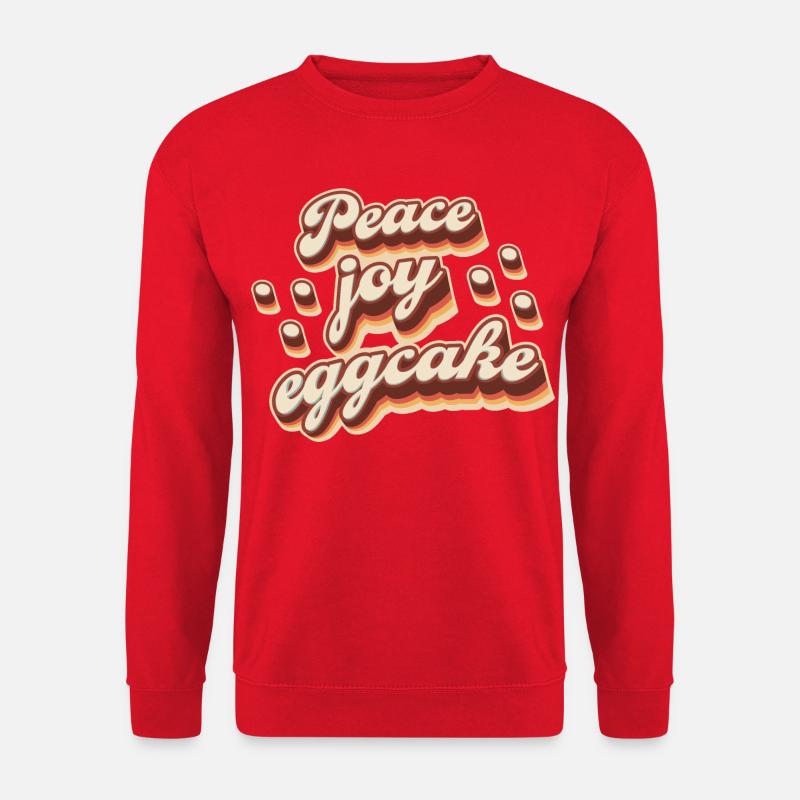 Peace Joy Eggcake - Unisex Pullover - Rot