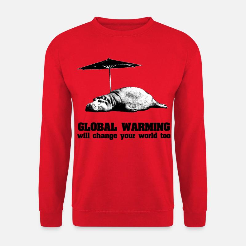 Global Warming / Climate Change / Global Warming - Unisex Sweatshirt - red