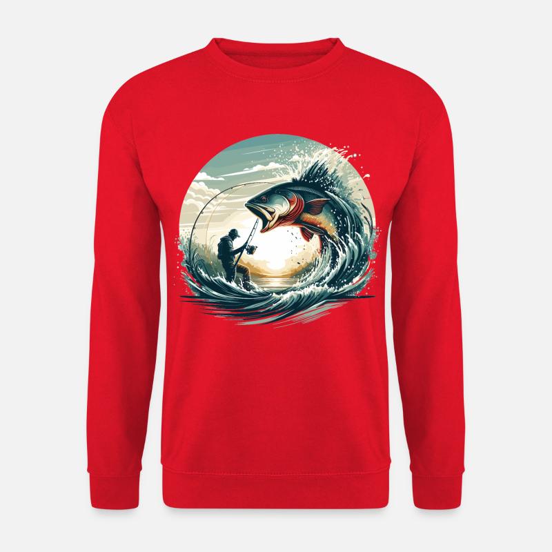 Fishing Angler Dynamics Gift - Unisex Sweatshirt - red
