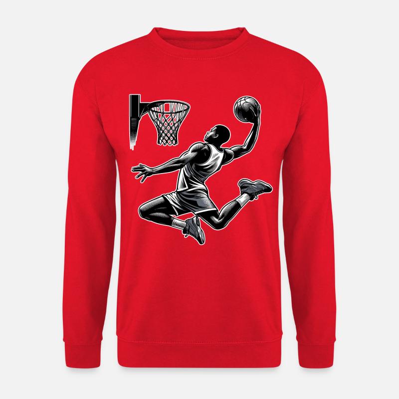 Basketball Dunking Gift - Unisex Sweatshirt - red