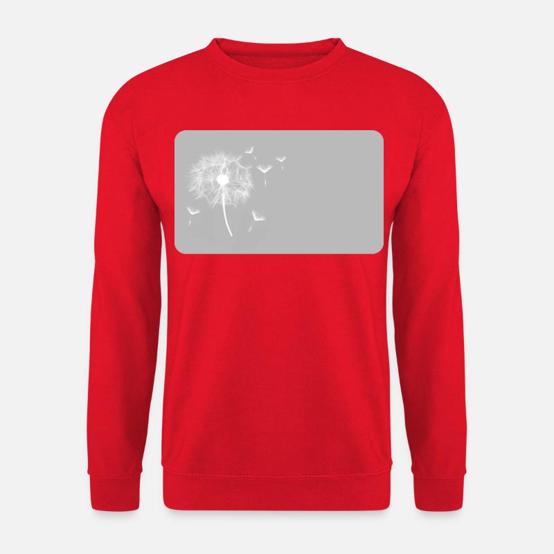 Dandelion grey | customizable - Unisex Sweatshirt - red