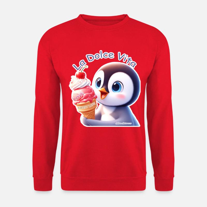 Pinguin - La Dolce Vita - Unisex Pullover - Rot