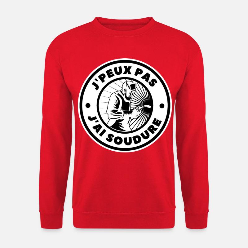 I can't I soldered - Unisex Sweatshirt - red