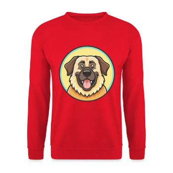 Estrela Mountain Dog Breed Cartoon Kawaii Clipart - Unisex Sweatshirt - red - Front - Alina (178cm) & Michal (187cm)