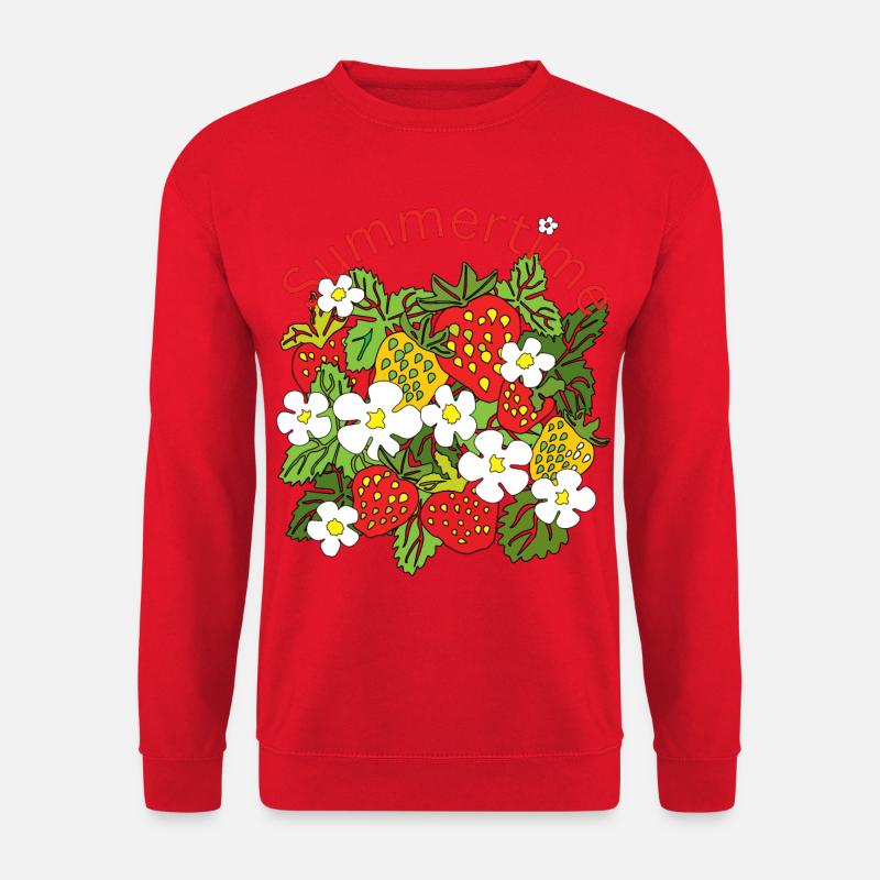 Summer Fruit Pattern Trio - Unisex Sweatshirt - red