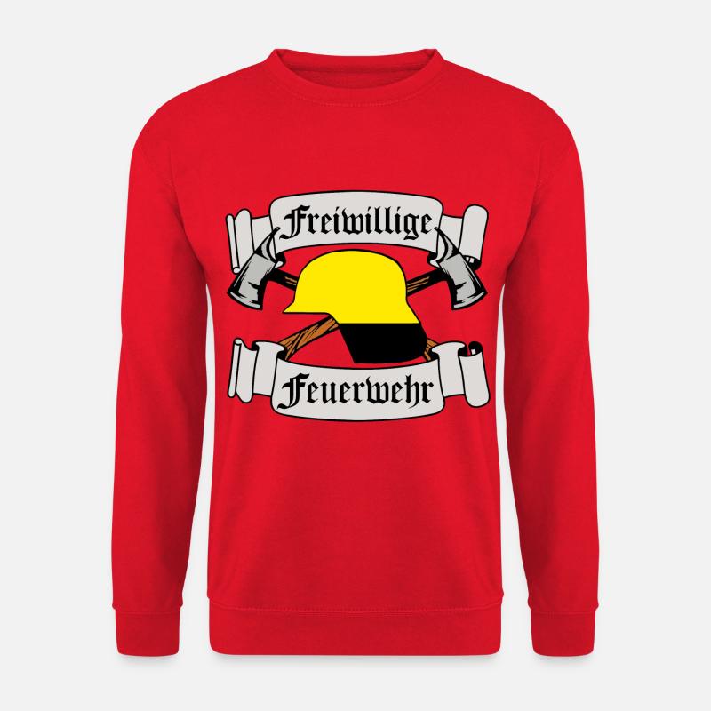Freiwillige Feuerwehr Emblem - Unisex Pullover - Rot