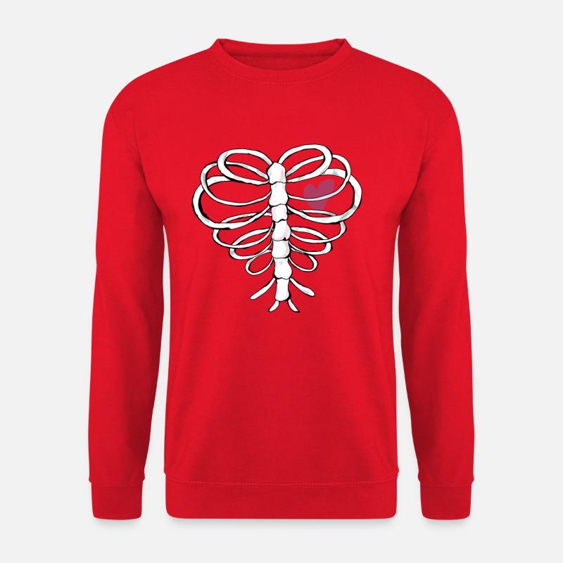 Skeleton Art - Unisex Pullover - Rot