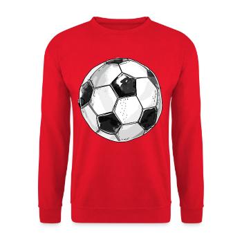 Football Graphique Rétro - Sweat-shirt Unisexe - rouge - Devant - Alina (178cm) & Michal (187cm)