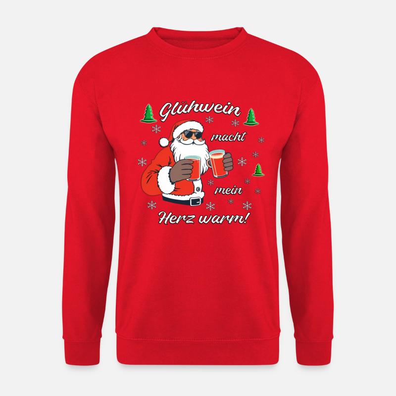 Santa, Glühwein & Weihnachtszauber - Unisex Pullover - Rot