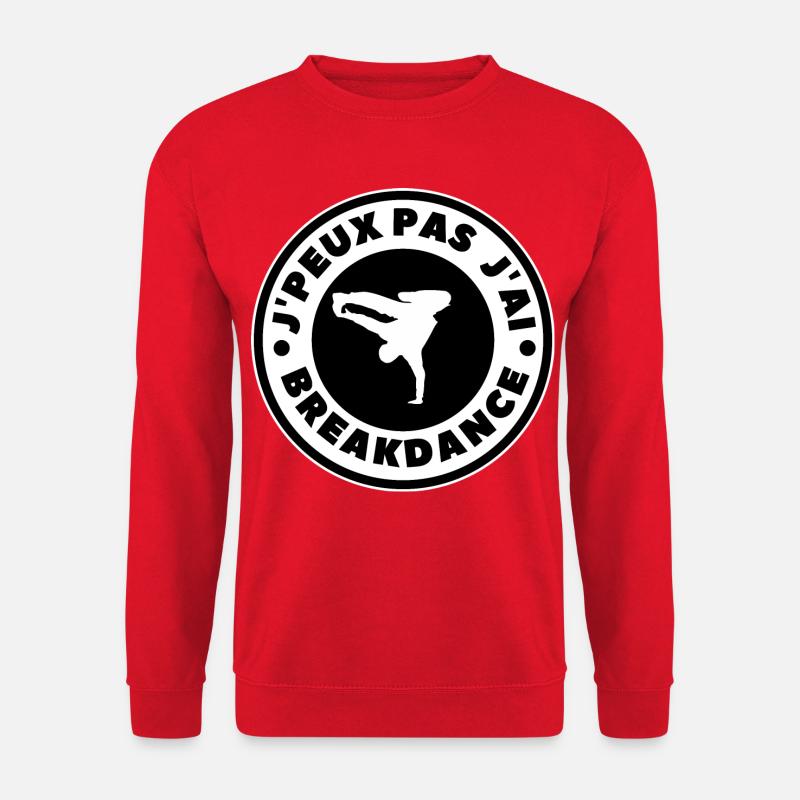 Ich kann nicht, ich habe Breakdance - Unisex Pullover - Rot