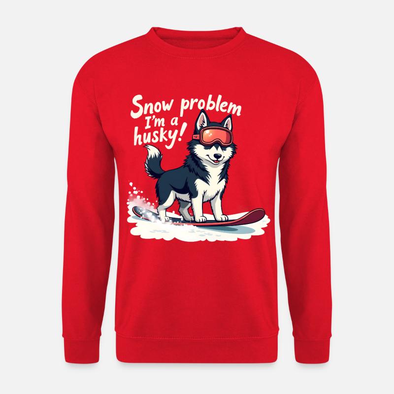 No problem, I'm a husky! - Unisex Sweatshirt - red