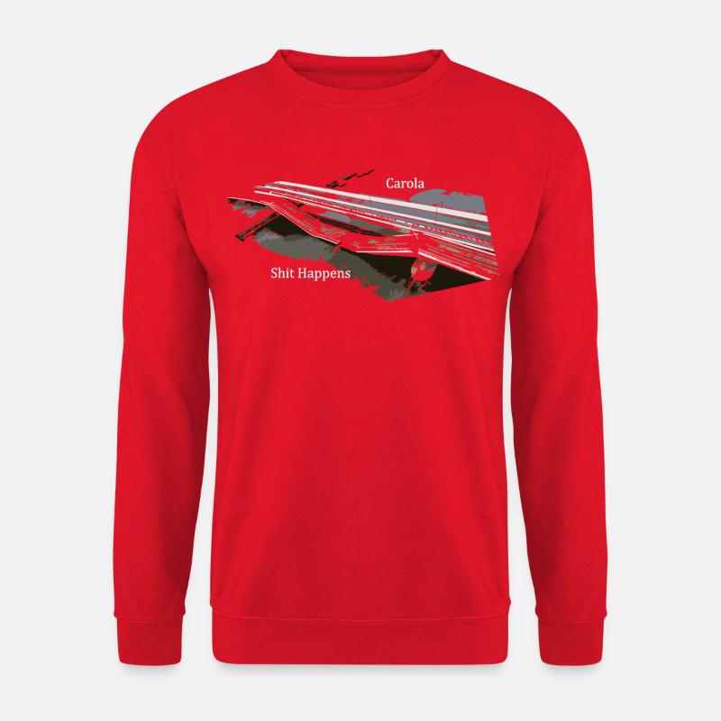 Brückeneinsturz Carola - Unisex Pullover - Rot