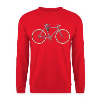 Vélo de course Panther, modèle Ellegaard, 1904 - Sweat-shirt Unisexe - rouge - Devant - Alina (178cm) & Michal (187cm)