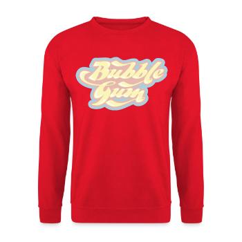 Bubblegum Retro Lettering - Unisex Sweatshirt - red - Front - Alina (178cm) & Michal (187cm)
