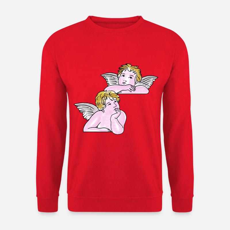 Putten-Strichzeichnungen - Unisex Pullover - Rot