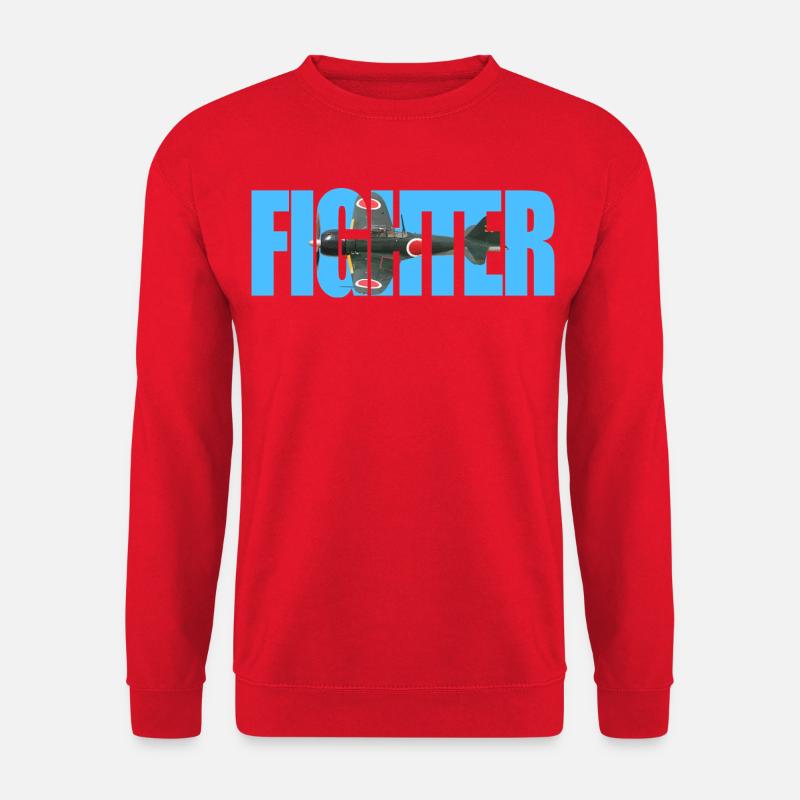 Fighter A6M Zero - Unisex Sweatshirt - red