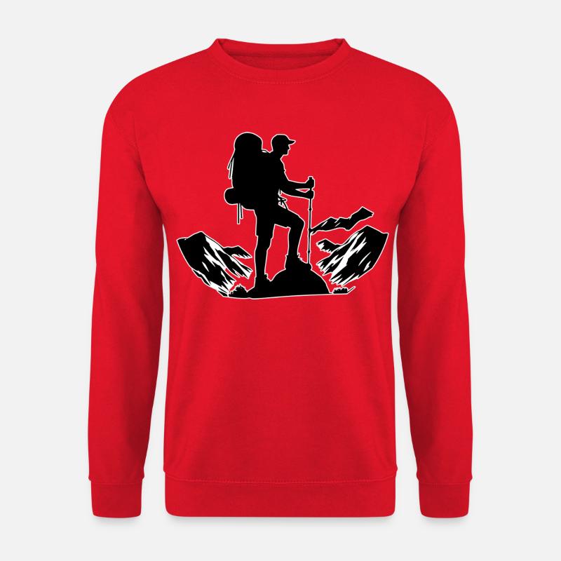 Wanderer Outline - Unisex Sweatshirt - red