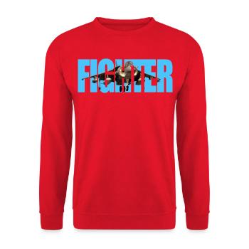 Fighter Harrier - Unisex Sweatshirt - red - Front - Alina (178cm) & Michal (187cm)