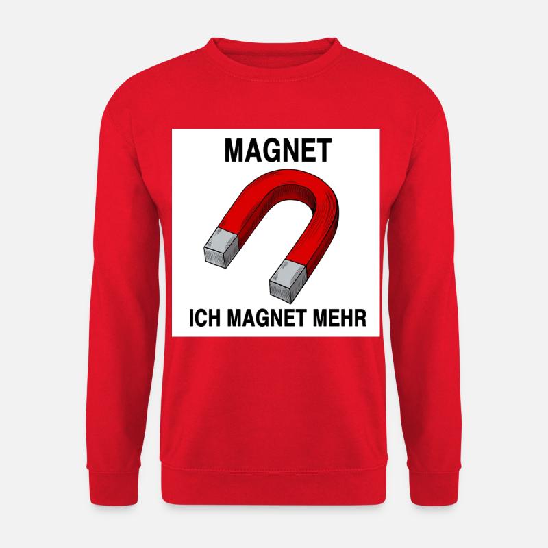 Ich Magnet mehr - mag net mehr - Unisex Pullover - Rot