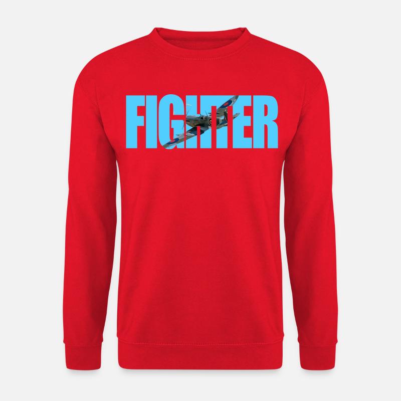 Fighter Spitfire - Unisex Pullover - Rot