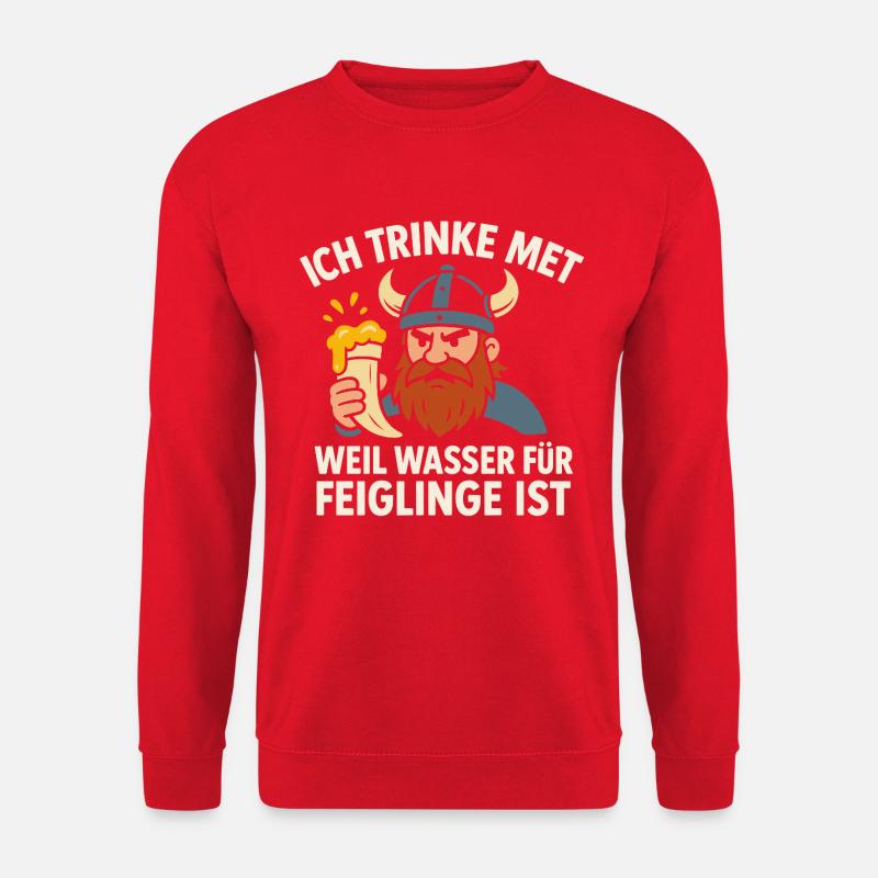 Ich trinke Met - Unisex Pullover - Rot