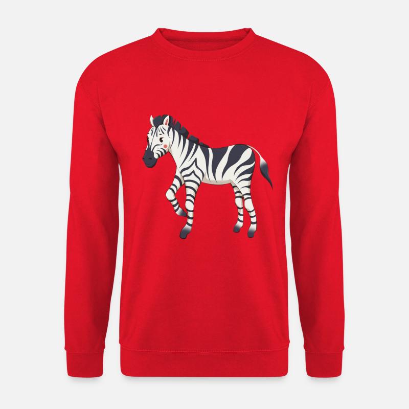 Zebra - Unisex Pullover - Rot