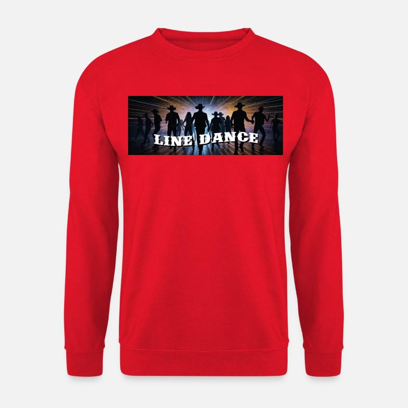 Line dance group dancing - Unisex Sweatshirt - red