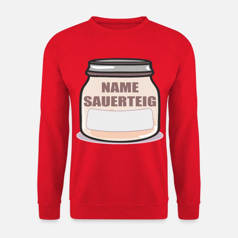 NAME SAUERTEIG SAUERTEIGBROT - Unisex Pullover - Rot