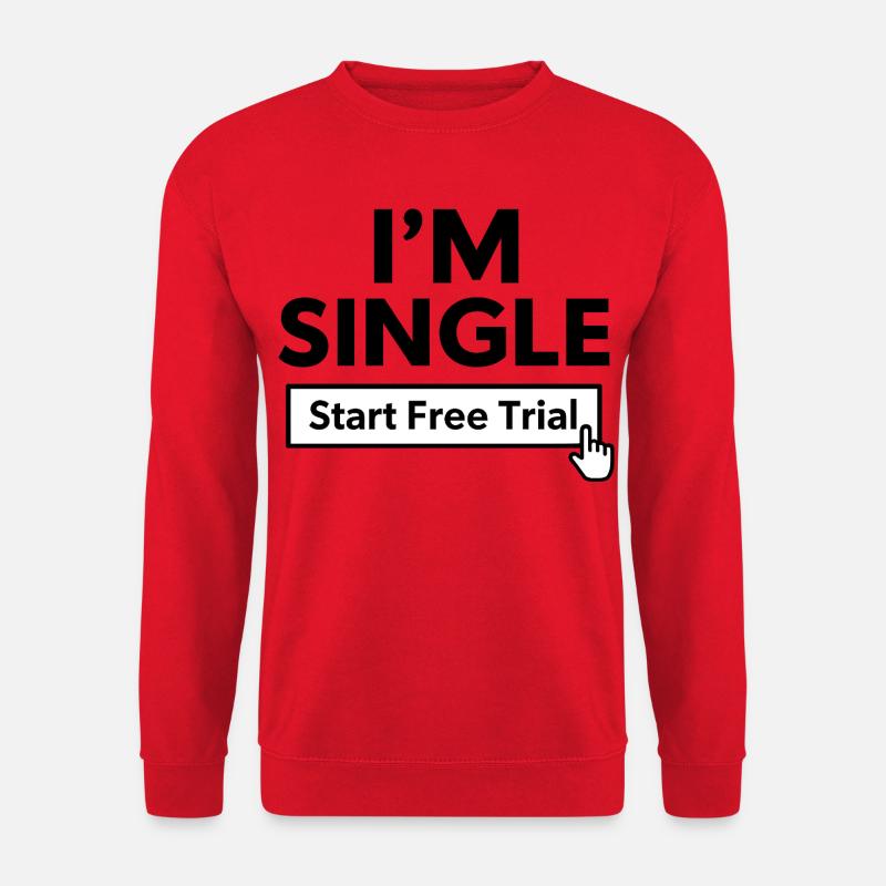 Start Free Trial Button Design - Unisex Sweatshirt - red