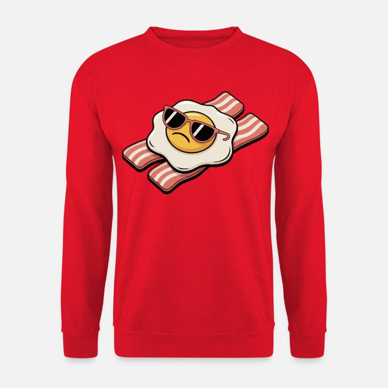 Bacon and egg - Breakfast Breakdown - Unisex Pullover - Rot