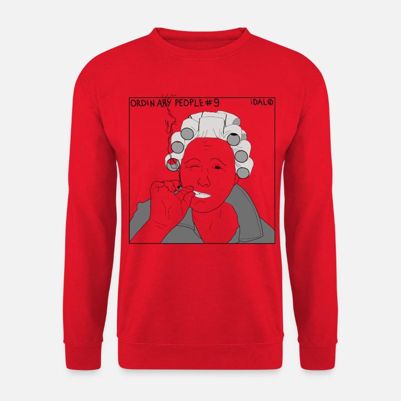 Gewöhnlich-9png - Unisex Pullover - Rot