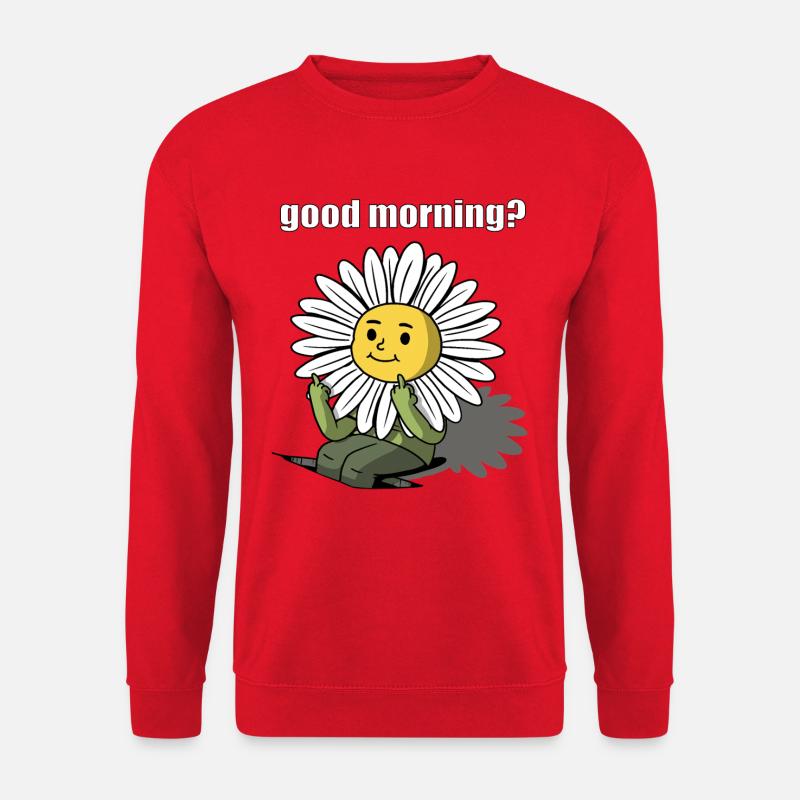 good morning? sonnenblume - Unisex Pullover - Rot