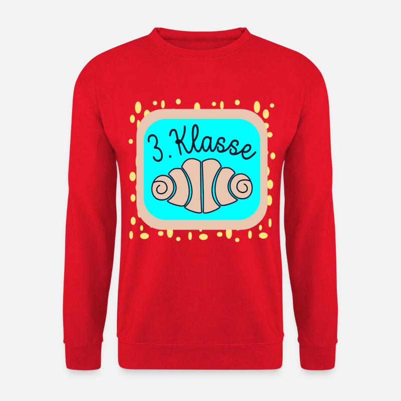 SCHULKIND FRANZBRÖTCHEN DRITTKLÄSSLER - Unisex Pullover - Rot