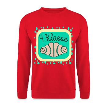 FRANZBRÖTCHEN VIERTKLÄSSLER 4. Klasse - Unisex Pullover - Rot - Vorne - Alina (178cm) & Michal (187cm)
