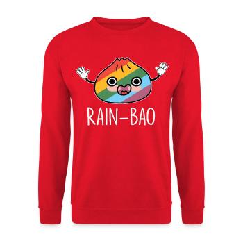 Regen-Bao Potion Glück vielfarbig - Unisex Pullover - Rot - Vorne - Alina (178cm) & Michal (187cm)