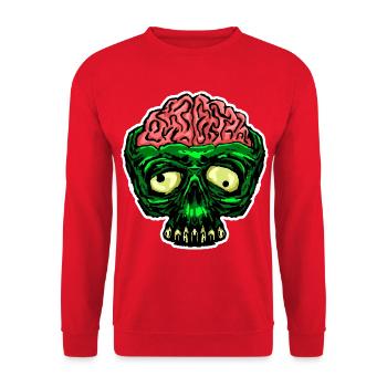Open to new things – especially in the mind - Unisex Sweatshirt - red - Front - Alina (178cm) & Michal (187cm)