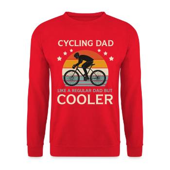 Papa velo - Sweat-shirt Unisexe - rouge - Devant - Alina (178cm) & Michal (187cm)
