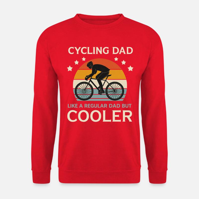 Fahrrad Papa - Unisex Pullover - Rot