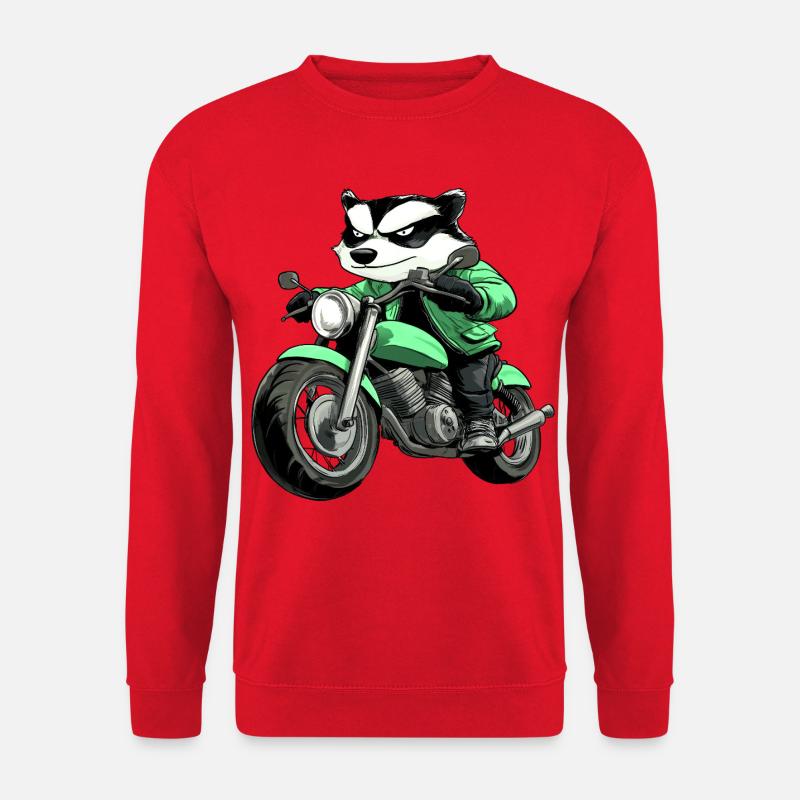 Dachs Motorrad - Unisex Pullover - Rot